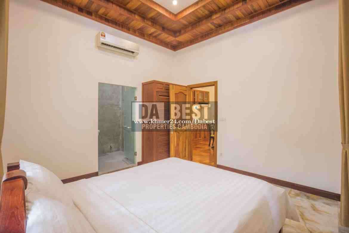Large 2 Bedroom Apartment For Rent In Siem Reap Walking Distance To Central Park - Bedroom