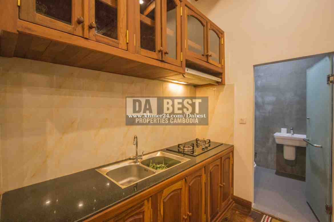 Large 2 Bedroom Apartment For Rent In Siem Reap Walking Distance To Central Park - Kitchen