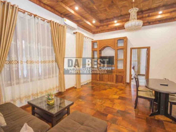 Large 2 Bedroom Apartment For Rent In Siem Reap Walking Distance To Central Park - Living area