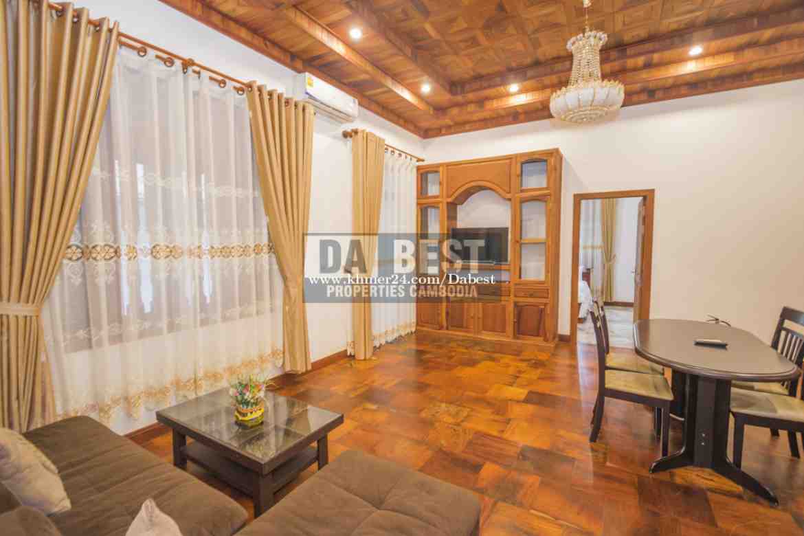 Large 2 Bedroom Apartment For Rent In Siem Reap Walking Distance To Central Park - Living area