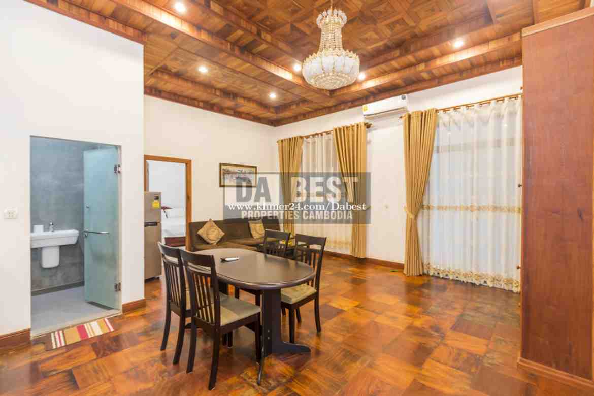 Large 2 Bedroom Apartment For Rent In Siem Reap Walking Distance To Central Park - Living room