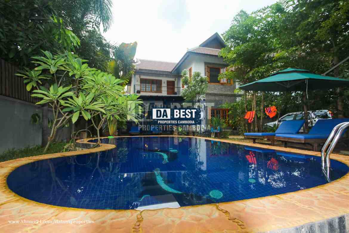 Private Villa 5 Bedroom with Pool For Rent in Siem Reap - Sala kamreuk