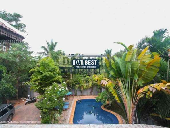 Private Villa 5 Bedroom with Pool For Rent in Siem Reap - Sala kamreuk - Swimming pool