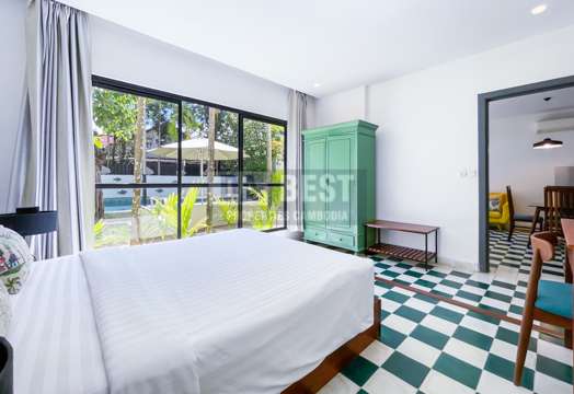 2 Bedrooms Apartment Pool For Rent In Siem Reap - Kouk Chak - Bedroom-2