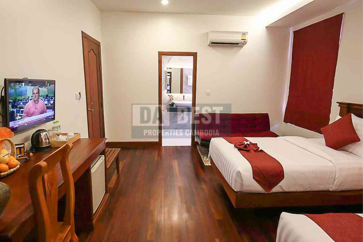 53 Room Boutique Hotel For Rent In Krong Siem Reap - Bedroom