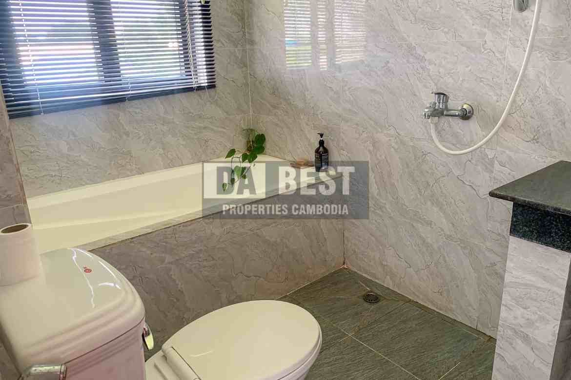 Modern 1 Bedroom Apartment For Rent in Siem Reap - Sala kamreuk - Bathroom