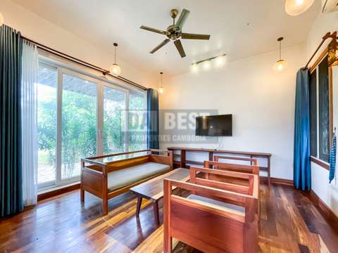 Private Villa 3 Bedrooms For Rent In Siem Reap – Livingroom-2