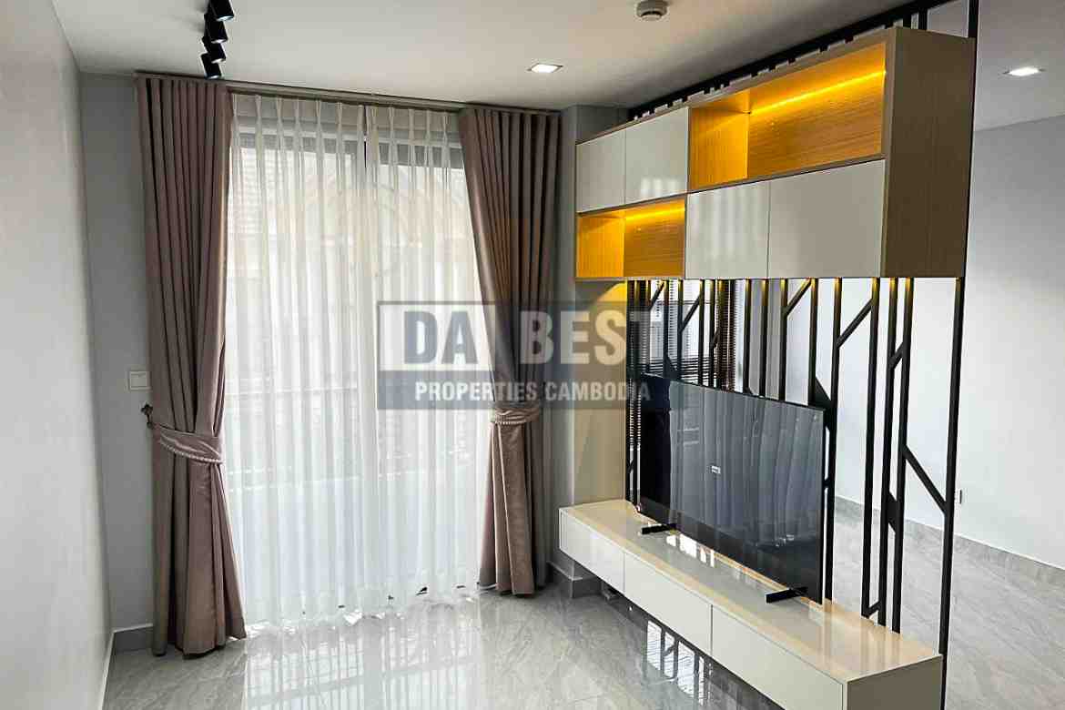 Skypark Siem Reap Modern 2 Bedroom Condo For Rent In Siem Reap – New Investment Project 2023 - Living room