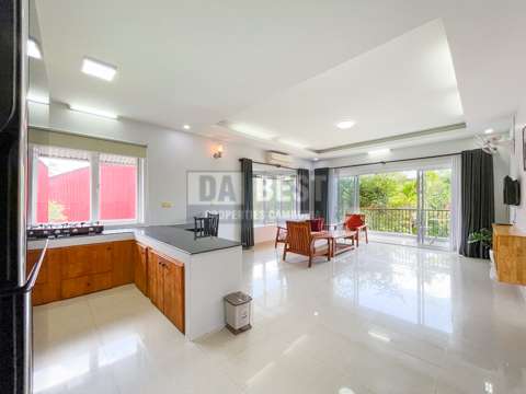 1 Bedroom Apartment For Rent In Siem Reap-Kitchen and Livingroom