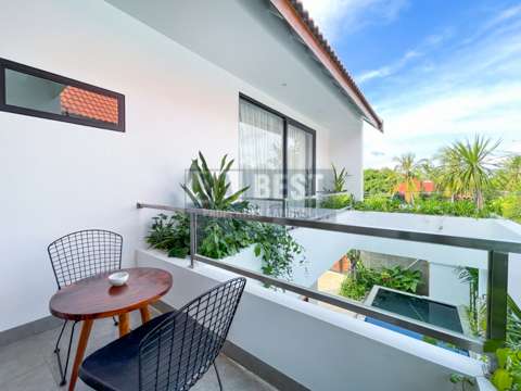 Private Villa 3 Bedroom With Swimming Pool For Rent In Siem Reap - Balcony