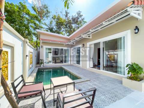 Private Villa 2 Bedrooms with Pool For Rent In Siem Reap – Swimming Pool