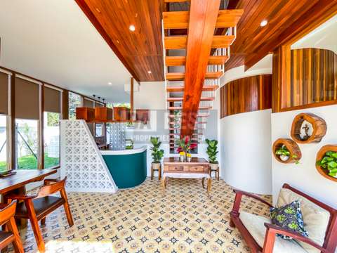 Luxury Wooden House For Sale in Siem Reap - Living and Dining area