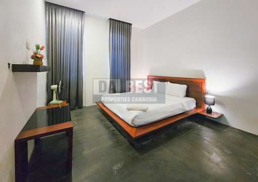 Central Elegant Apartment Ground floor For Rent In Siem Reap – Bedroom